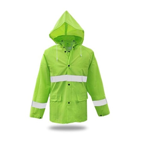 Safety Works 2XL Fluo GRN Rain Suit 3PR0350NJ